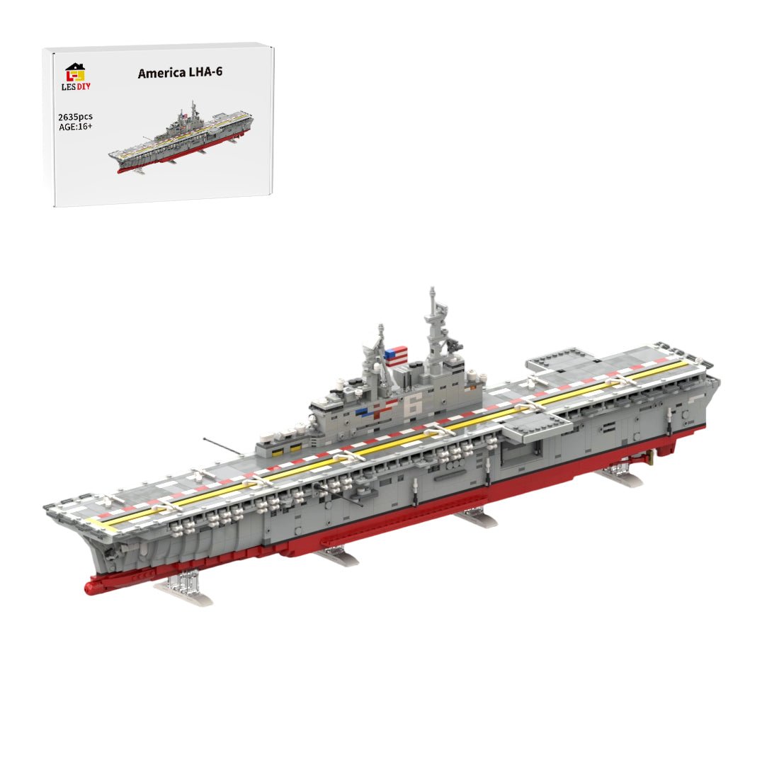 MOC - 231557 USS America LHA - 6 Klemmbausteine - LesDiy - Klemmbausteine