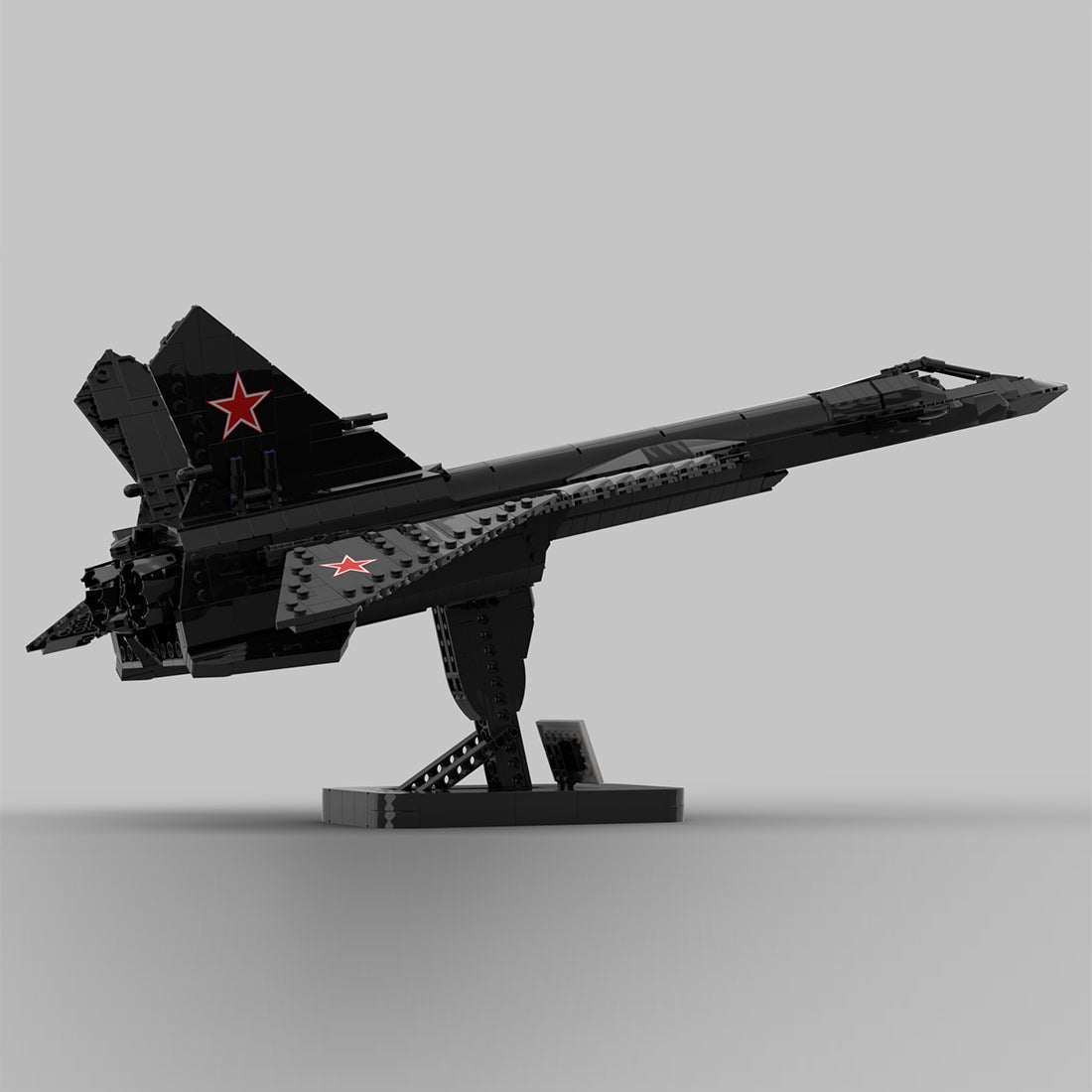 MOC - 232309 1:35 Scale MiG - 31 Firefox Klemmbausteine - LesDiy - Klemmbausteine