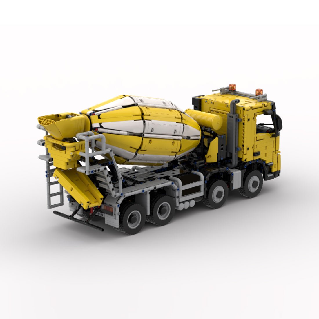MOC - 234000 Volvo FMX cement mixer truck_8x4 Klemmbausteine - LesDiy - Klemmbausteine
