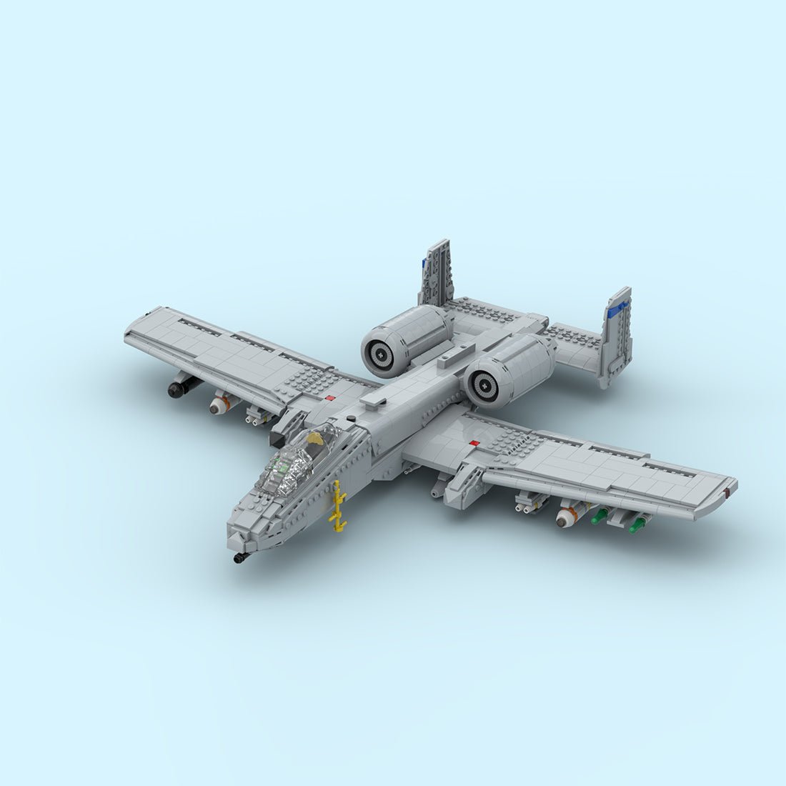 MOC - 234812 A - 10 Thunderbolt II/Warthog Klemmbausteine - LesDiy - Klemmbausteine