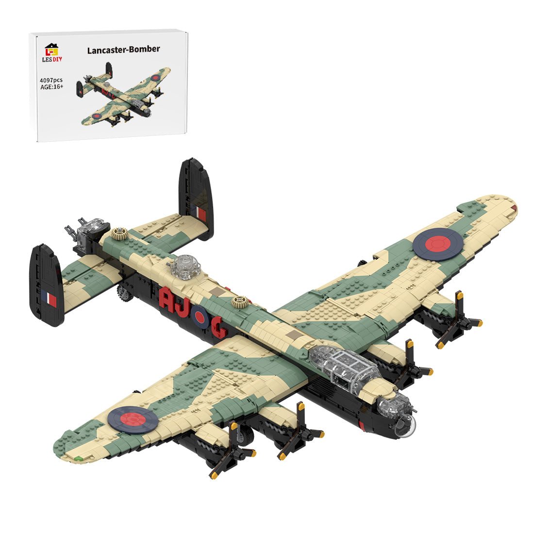 MOC - 235567 Avro Lancaster Klemmbausteine - LesDiy - Klemmbausteine
