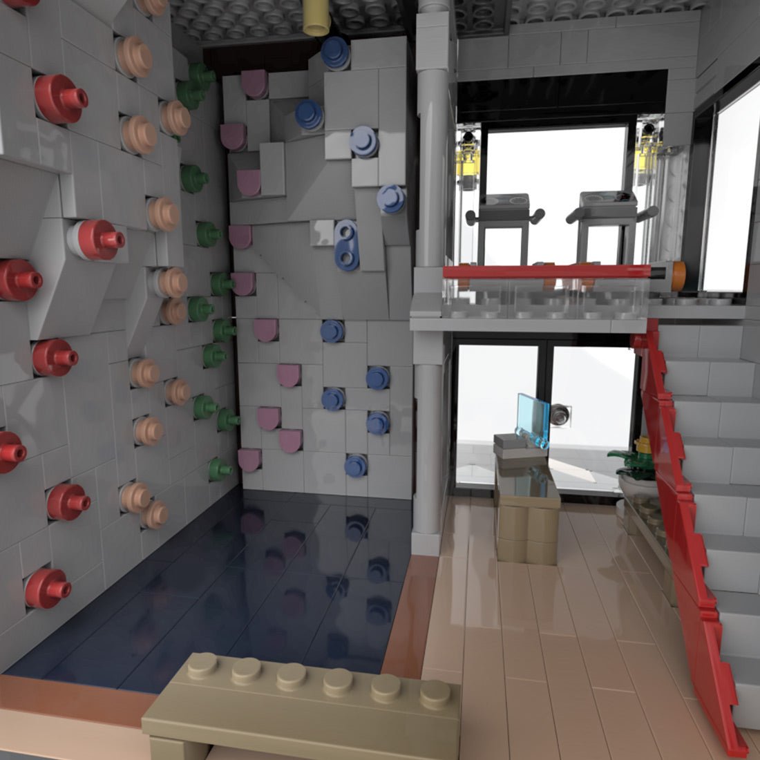 MOC - 239743 Climbing Gym & Apartment Klemmbausteine - LesDiy - Klemmbausteine