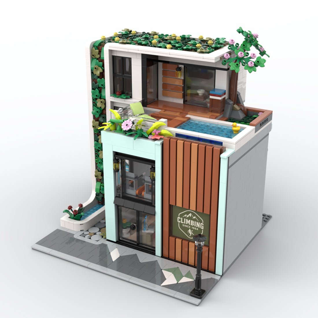 MOC - 239743 Climbing Gym & Apartment Klemmbausteine - LesDiy - Klemmbausteine