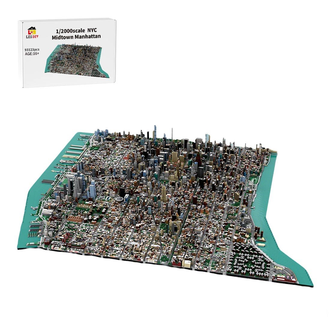 MOC - 243095 1/2000 Scale Midtown Manhattan - New York City Klemmbausteine - LesDiy - Klemmbausteine