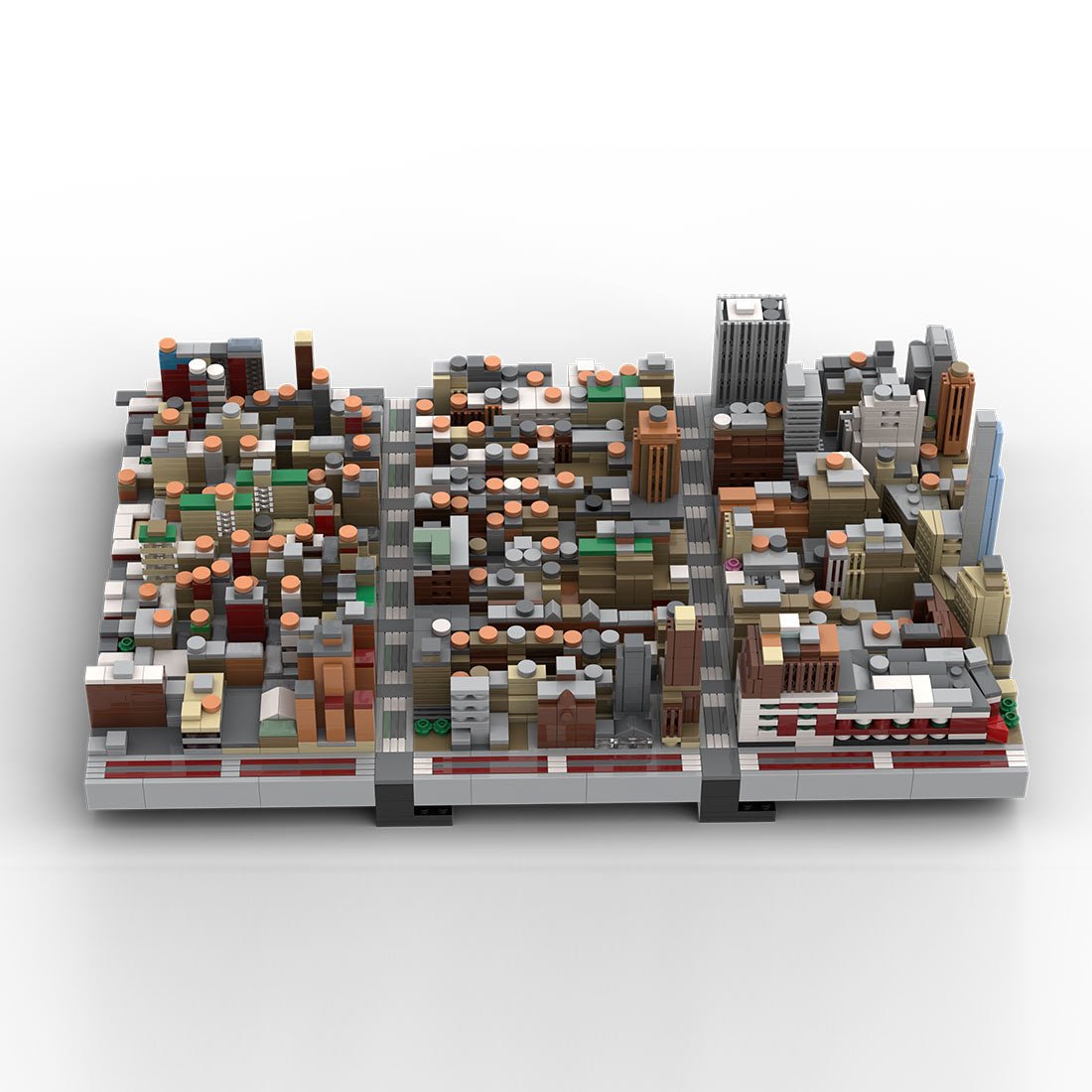 MOC - 243095 1/2000Scale NYC - Midtown Manhattan Garment District Klemmbausteine - LesDiy - Klemmbausteine