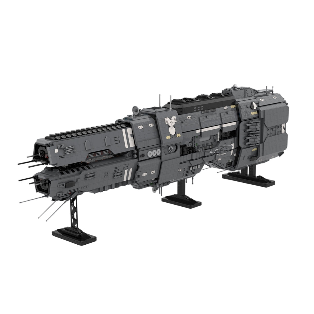 MOC - 243432 Artemis - class Battlecruiser - UNSC Artemis Agrotera Klemmbausteine - LesDiy - Klemmbausteine