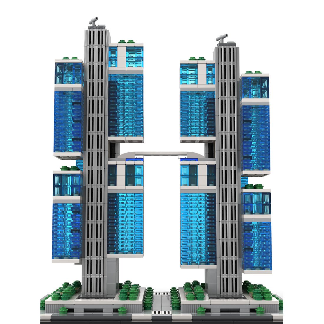 MOC - 244414 DJI Sky City 1:800 Scale Klemmbausteine - LesDiy - Klemmbausteine