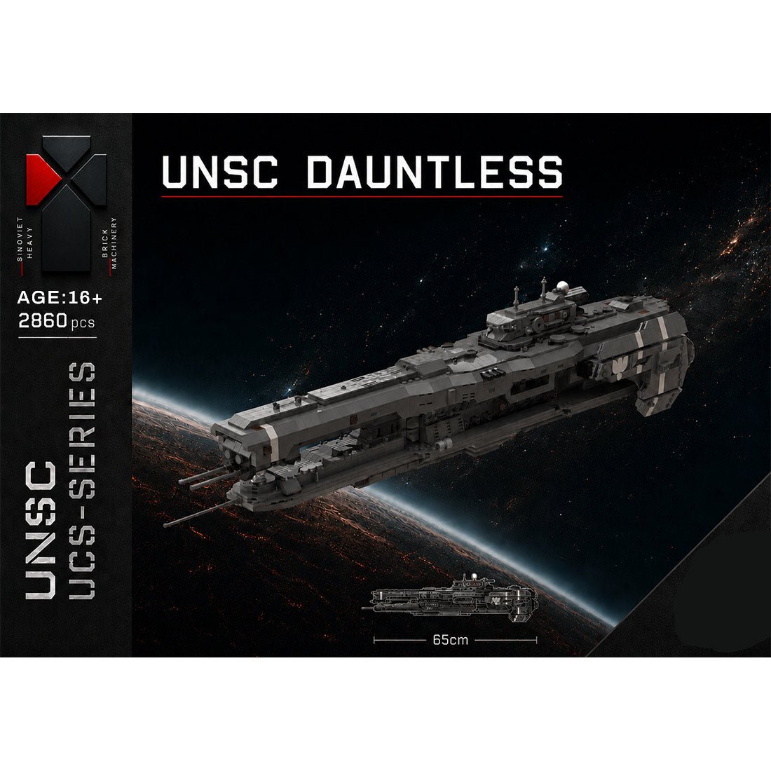 MOC - 245083 Strident - class heavy Frigate - UNSC Dauntless Klemmbausteine - LesDiy - Klemmbausteine