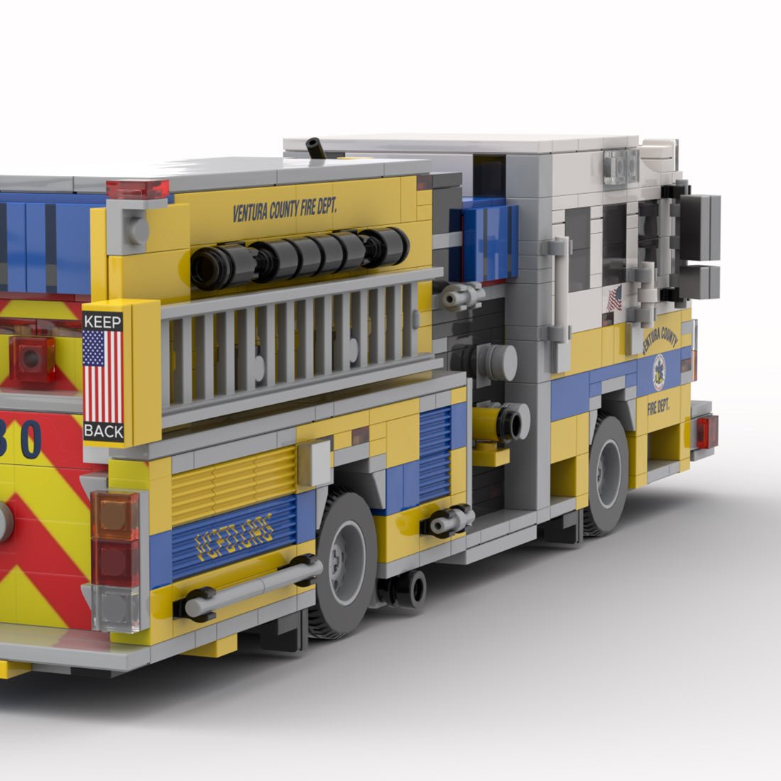 MOC - 245828 2015 Rosenbauer Commander Fire Engine Ventura County Klemmbausteine - LesDiy - Klemmbausteine
