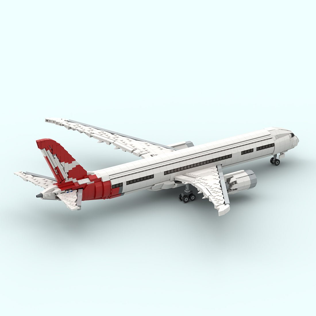 MOC-248342 Boeing 787-9 Dreamliner - Qantas Livery 1:100 Klemmbausteine-LesDiy-Klemmbausteine