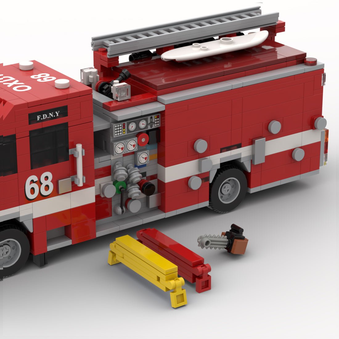 MOC-248452 2019 Pierce Arrow XT Feuerwehrfahrzeug der Feuerwehr Oxnard Klemmbausteine-LesDiy-Klemmbausteine
