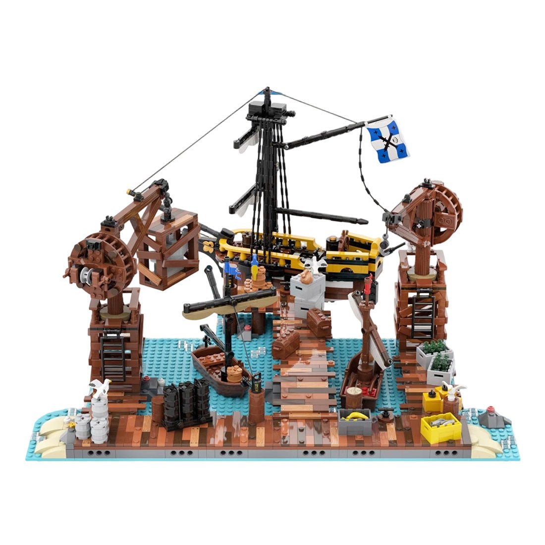 MOC - 252314 Loading Docks - Seafarer's Bay Klemmbausteine - LesDiy - Klemmbausteine