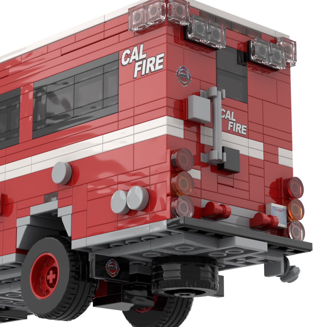MOC - 252487 - 2021 BME Intl. Crew Carrier CAL FIRE Klemmbausteine - LesDiy - Klemmbausteine
