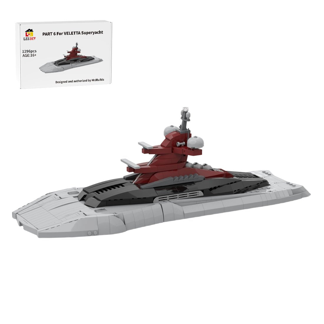 MOC - 254412 VELETTA Superyacht Part 6 Klemmbausteine - LesDiy - Klemmbausteine