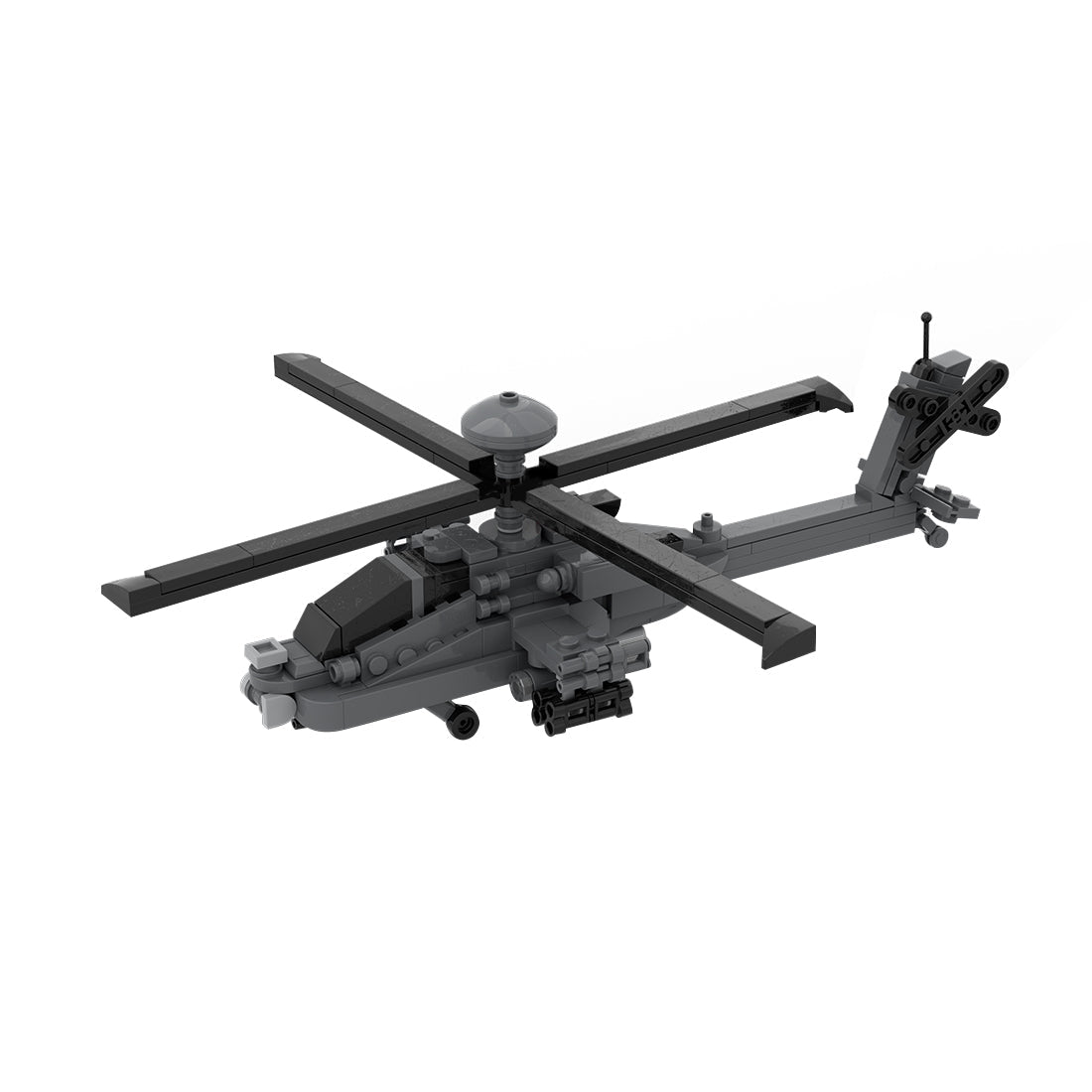 MOC - 254665 1:70 Scale Boeing | AH - 64 APACHE Klemmbausteine - LesDiy - Klemmbausteine