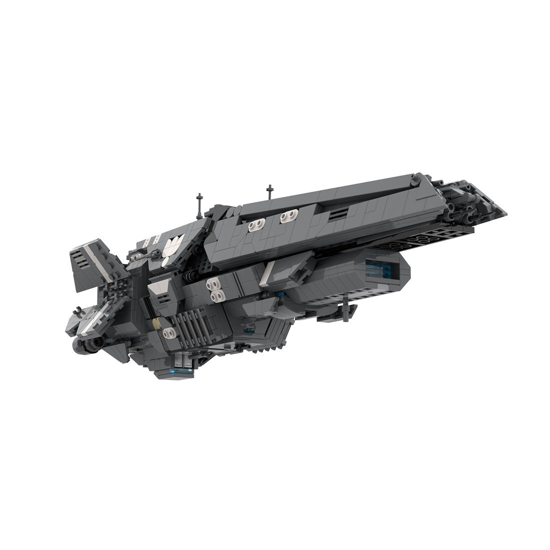MOC - 256111 Halberd - class light destroyer - UNSC Iroquois Klemmbausteine - LesDiy - Klemmbausteine