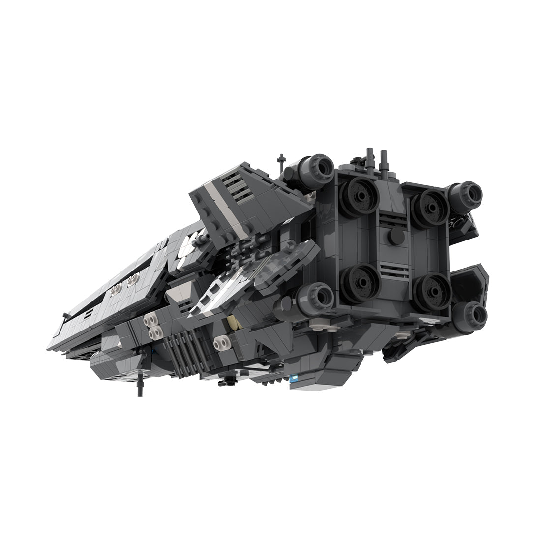 MOC - 256111 Halberd - class light destroyer - UNSC Iroquois Klemmbausteine - LesDiy - Klemmbausteine