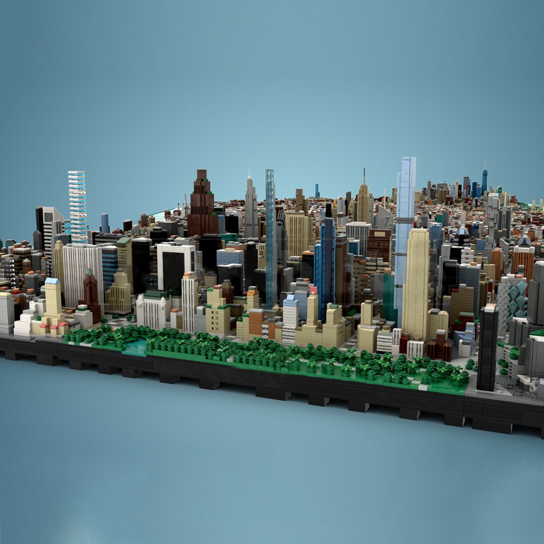 MOC - 257585 - 1/2000 Scale Manhattan - New York City Klemmbausteine - LesDiy - Klemmbausteine