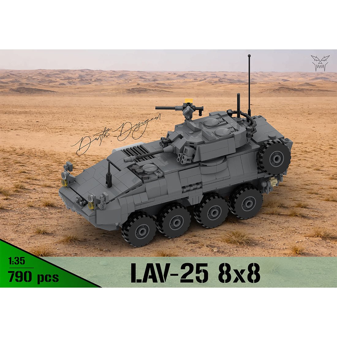 MOC - 259238 1:35 Scale (v2) Light Armoured Vehicle LAV - 25 Klemmbausteine - LesDiy - Klemmbausteine