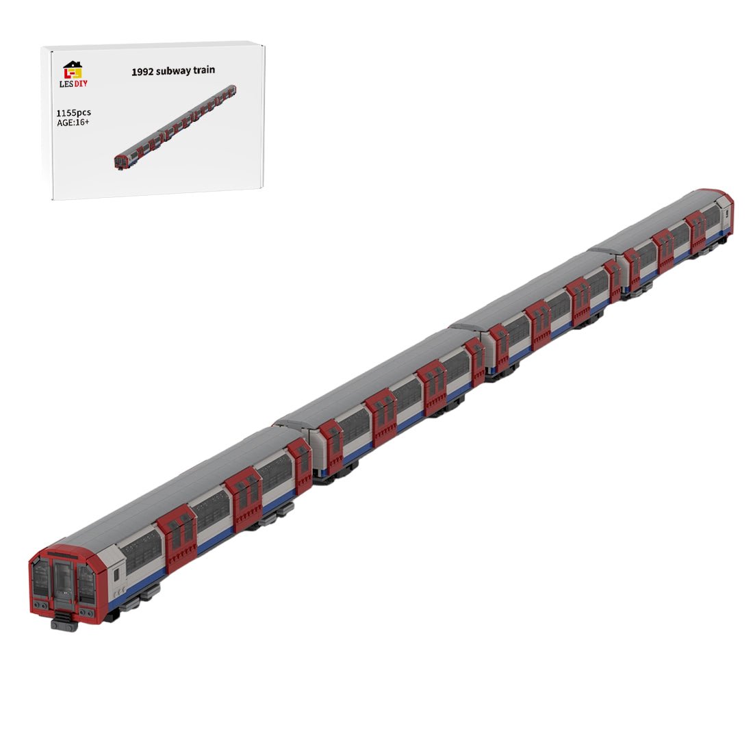 MOC - 260114 London Underground 1992 Stock Klemmbausteine - LesDiy - Klemmbausteine