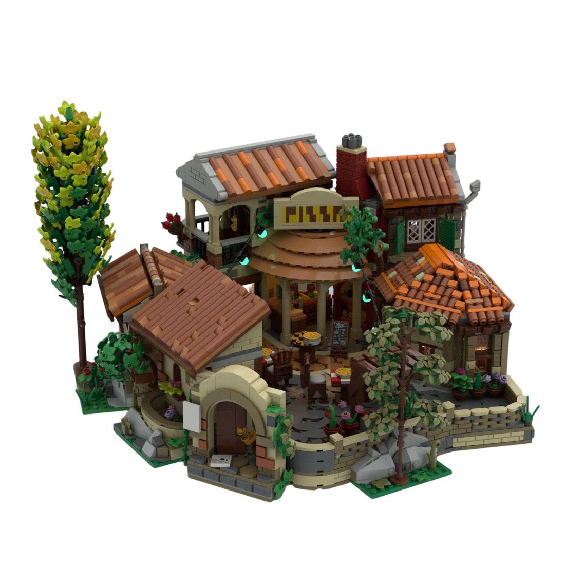 MOC-262846 Tuscan Terrace Pizzeria Klemmbausteine-LesDiy-Klemmbausteine