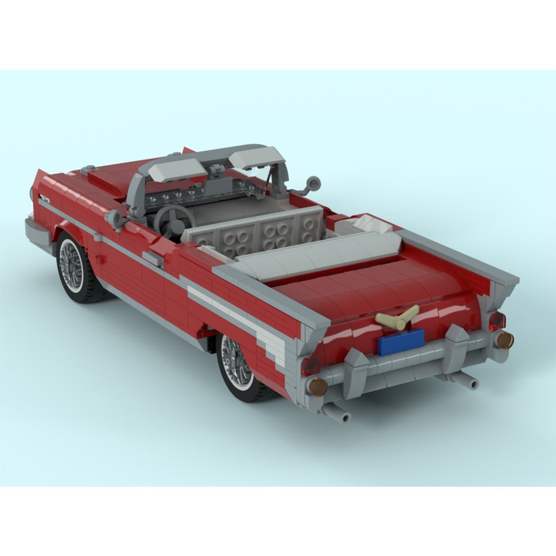 MOC-263579 1:18 1957 Chevy Bel Air Klemmbausteine-LesDiy-Klemmbausteine