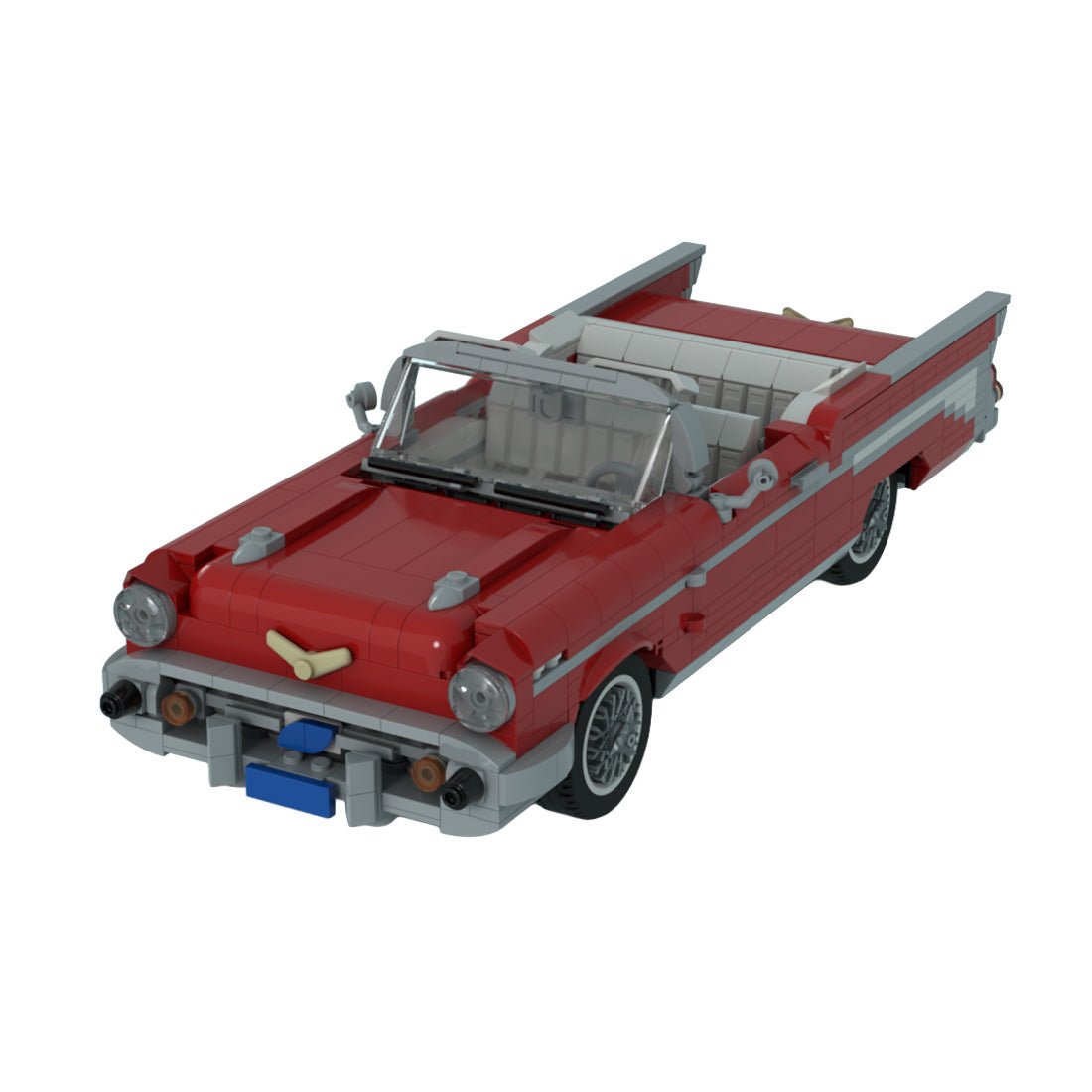 MOC-263579 1:18 1957 Chevy Bel Air Klemmbausteine-LesDiy-Klemmbausteine