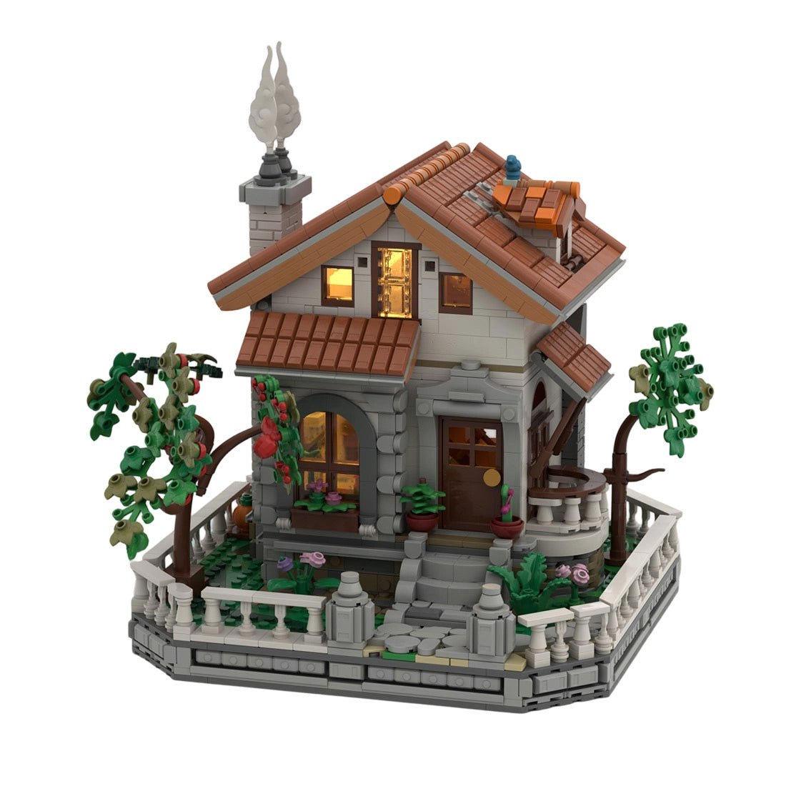 MOC-265072 Cozy Countryside Cottage Klemmbausteine-LesDiy-Klemmbausteine