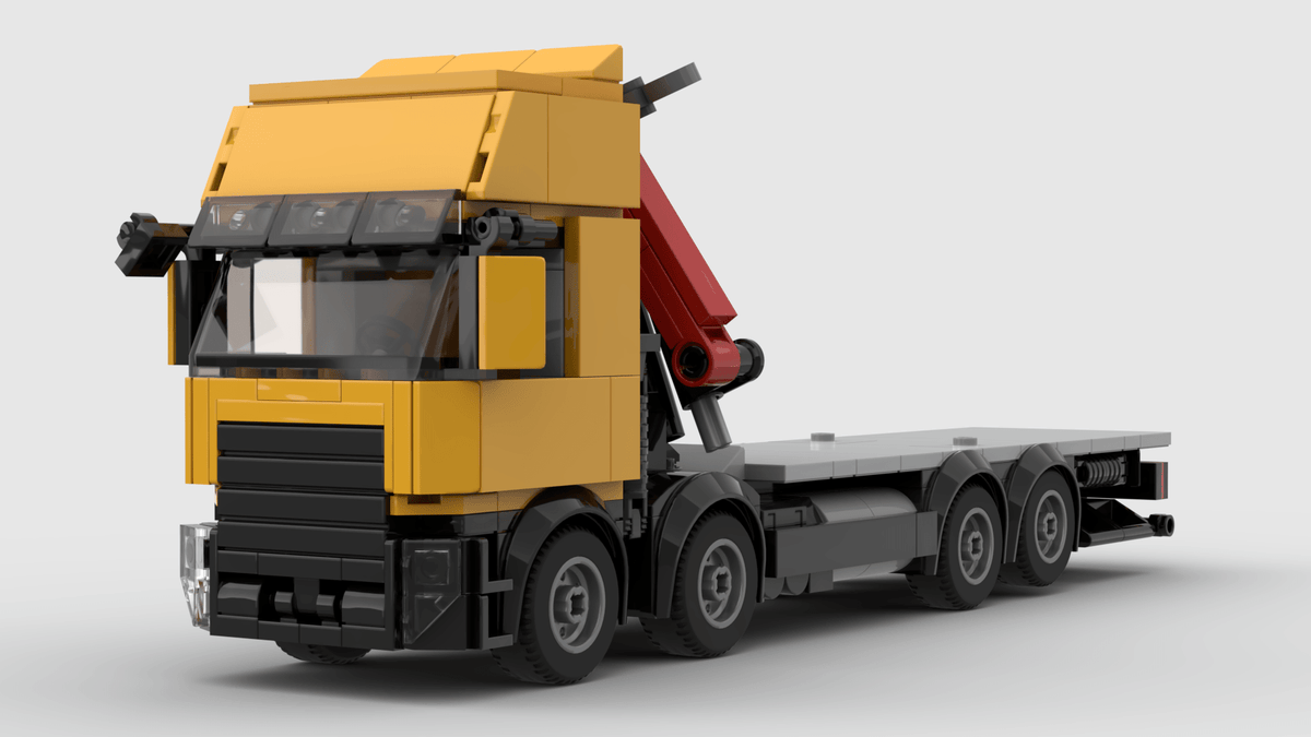 MOC-268685 8x4 Kranwagen Klemmbausteine-LesDiy-Klemmbausteine