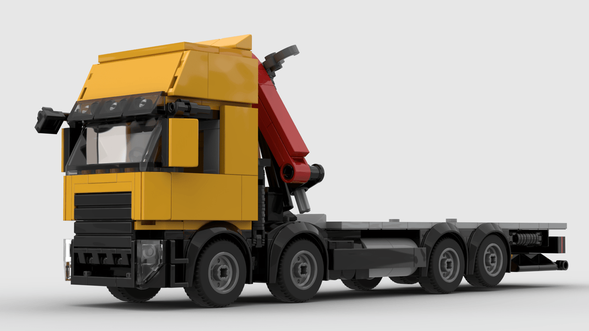 MOC-268685 8x4 Kranwagen Klemmbausteine-LesDiy-Klemmbausteine