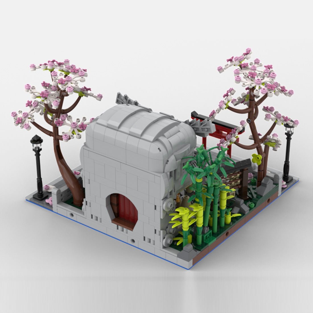 MOC-269494 Löwenkopf-Garten Klemmbausteine-LesDiy-Klemmbausteine
