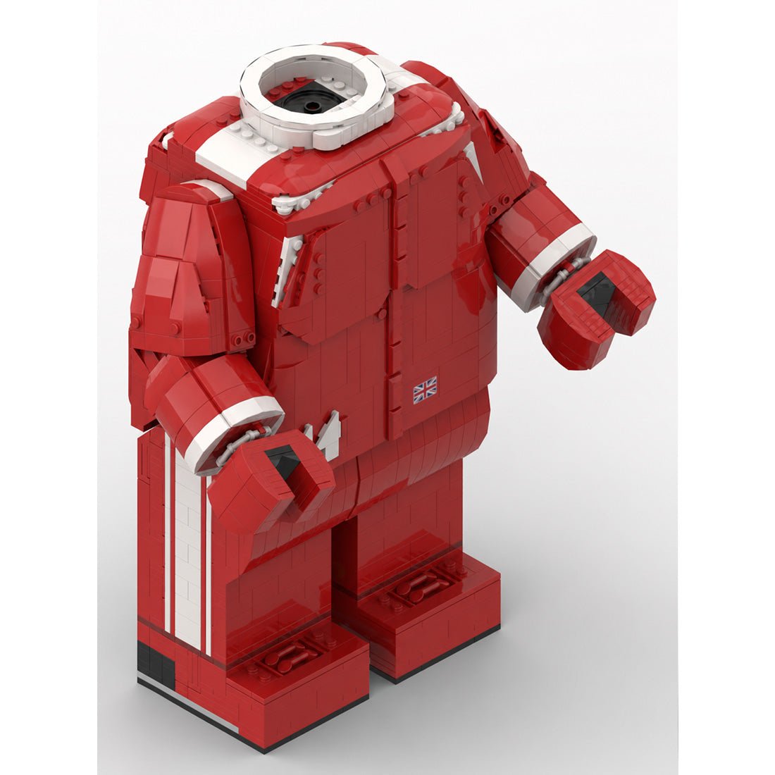 MOC-271647 Lewis Hamilton Megafigure (fits the official Lego helmet) Klemmbausteine-LesDiy-Klemmbausteine