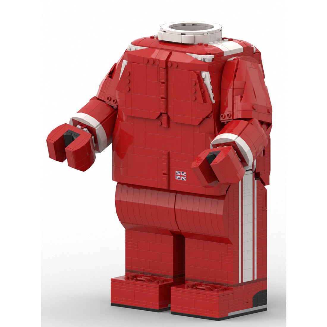 MOC-271647 Lewis Hamilton Megafigure (fits the official Lego helmet) Klemmbausteine-LesDiy-Klemmbausteine