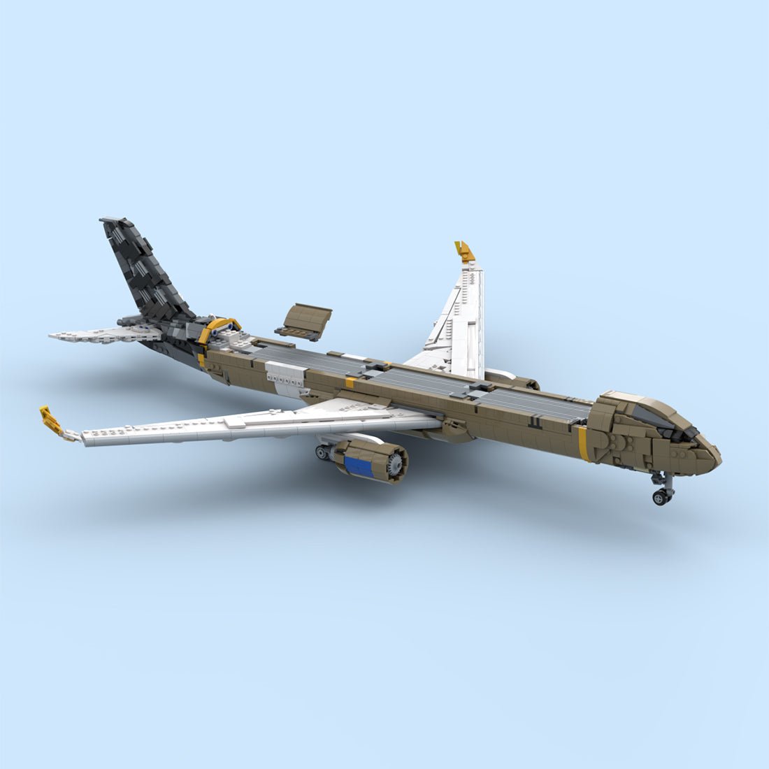 MOC-274422 Airbus A350 F Launch livery Klemmbausteine-LesDiy-Klemmbausteine