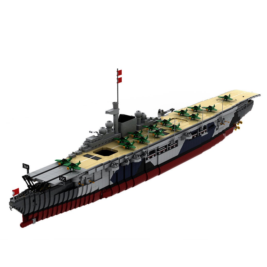 MOC - 34030 Graf Zeppelin Flugzeugträger Klemmbausteine - LesDiy - Klemmbausteine