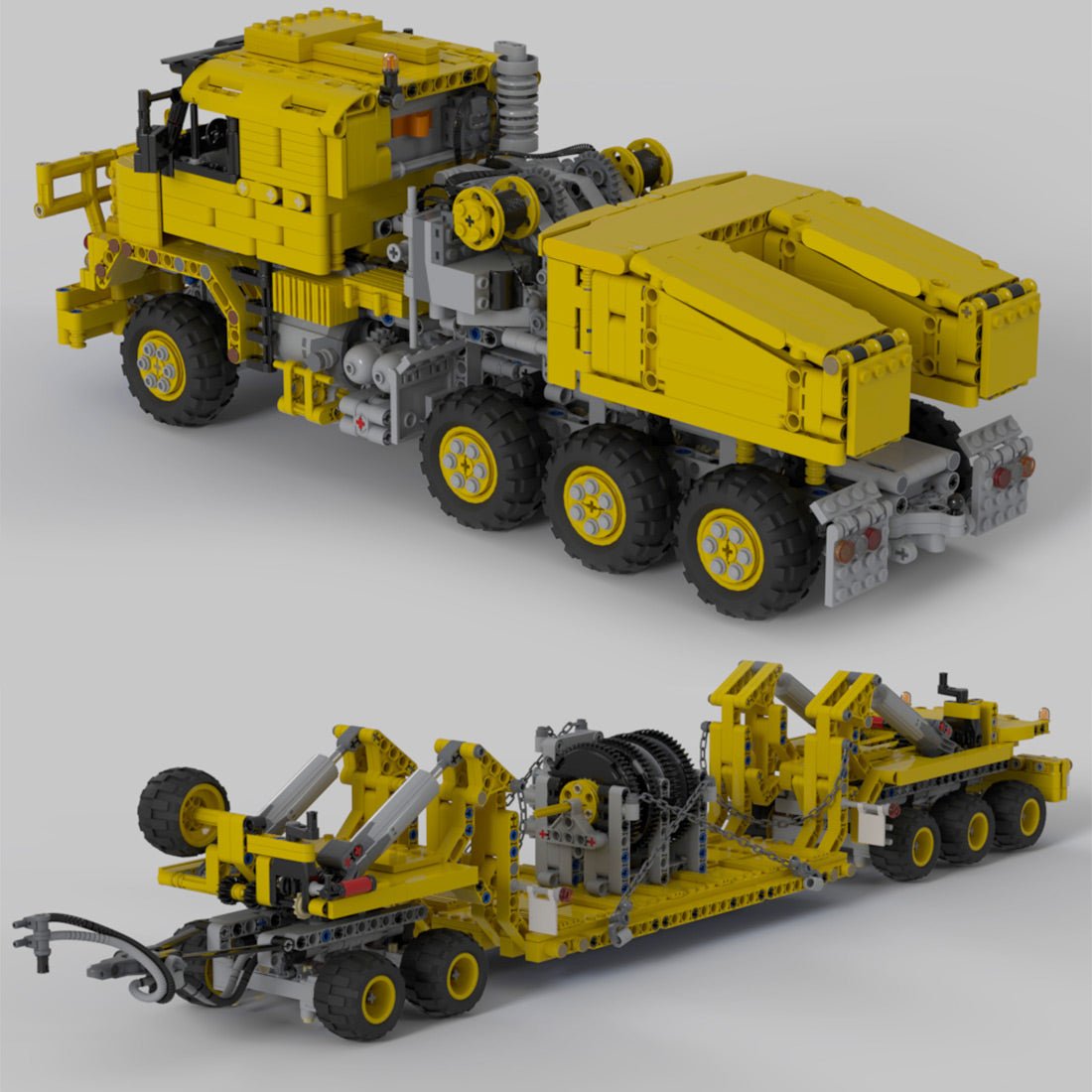 MOC - 34732 Schwerlasttransporter mit Aufhängungsmodell - LesDiy - Klemmbausteine