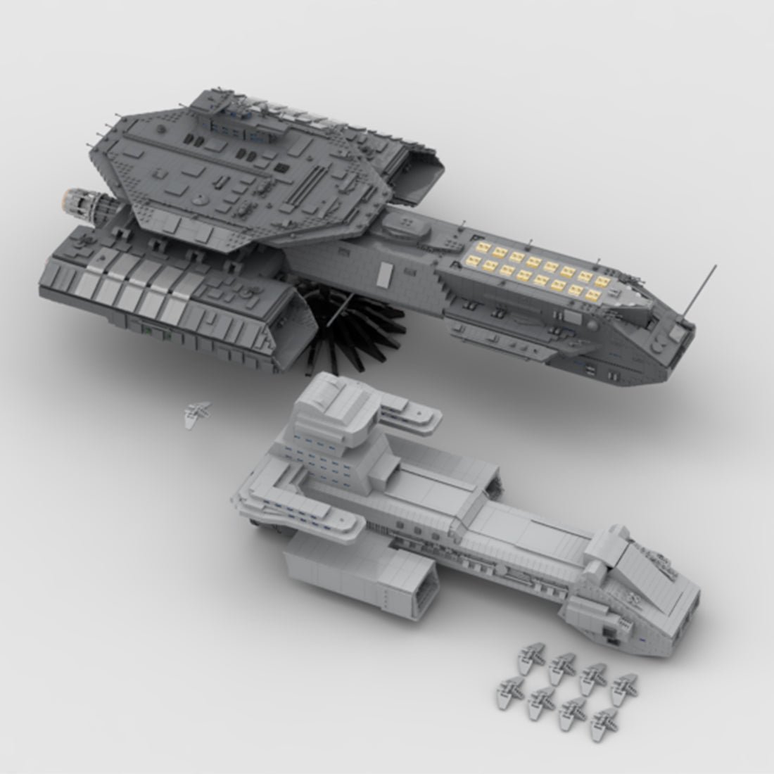 MOC - 35381 USS Daedalus Sci - Fi - Schlachtschiff Klemmbausteine - LesDiy - Klemmbausteine