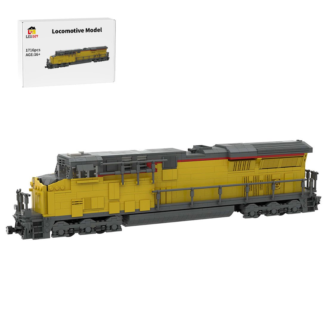 MOC - 36031 Union Pacific ES44AC Klemmbausteine - LesDiy - Klemmbausteine