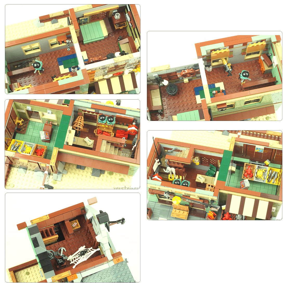 MOC - 40048 Modular Köder Laden und Lebensmittelgeschäft - LesDiy - Klemmbausteine