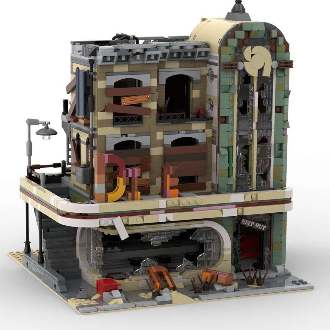 MOC - 40173 Downtown Diner - Apokalypse Version - LesDiy - Klemmbausteine