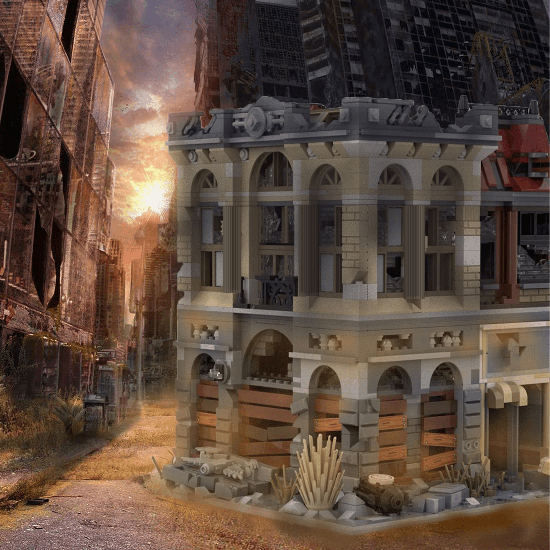 MOC - 41175 Brick Bank - Apocalypse Version - LesDiy - Klemmbausteine