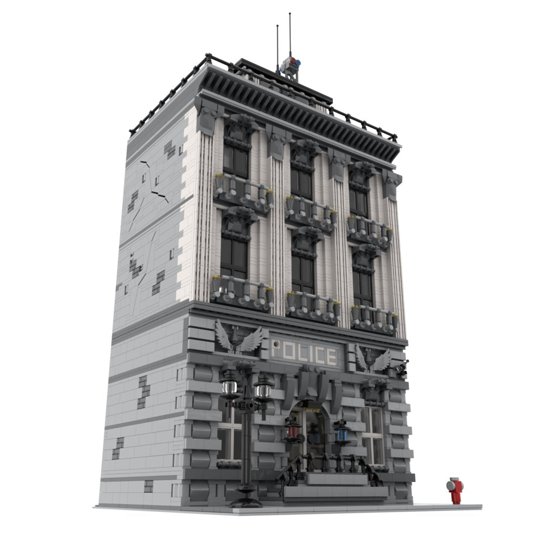 MOC - 4652 Large - scale Police Department Klemmbausteine - LesDiyproduct_type##