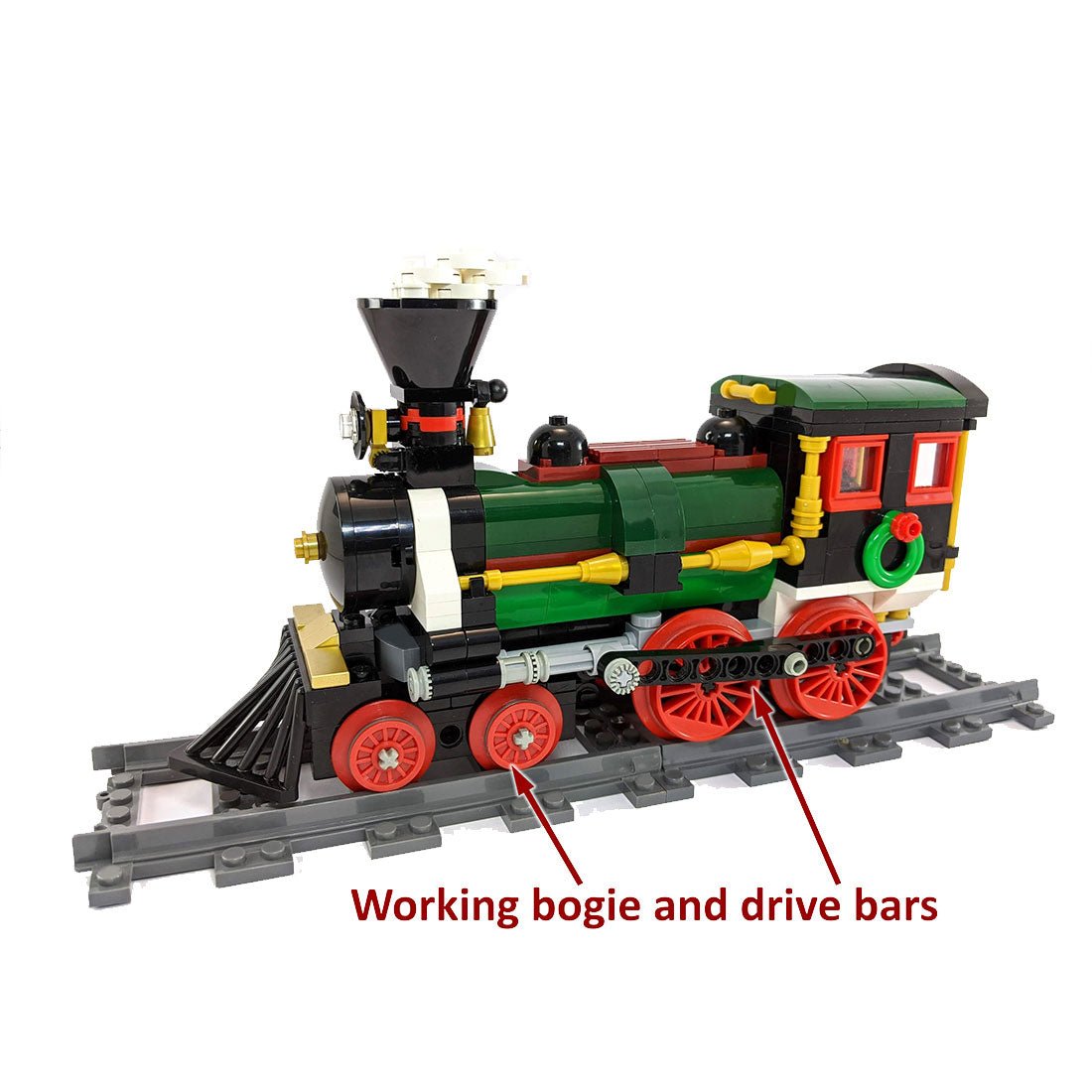 MOC - 49581 Motorized and Improved Christmas Train Klemmbausteine - LesDiy - Klemmbausteine