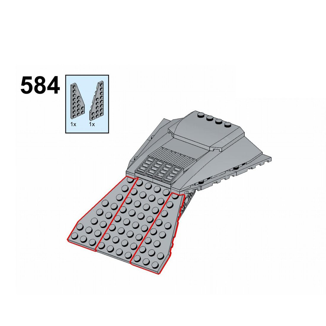 MOC - 57037 AT - TE Raumschiff Klemmbausteine - LesDiy - Klemmbausteine