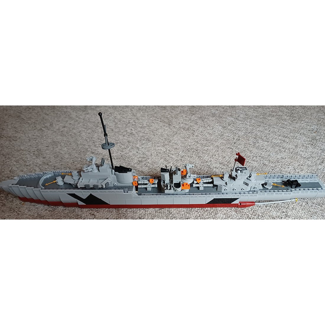 MOC - 57481 1/200 German Z43 Large Destroyer Klemmbausteine - LesDiy - Klemmbausteine