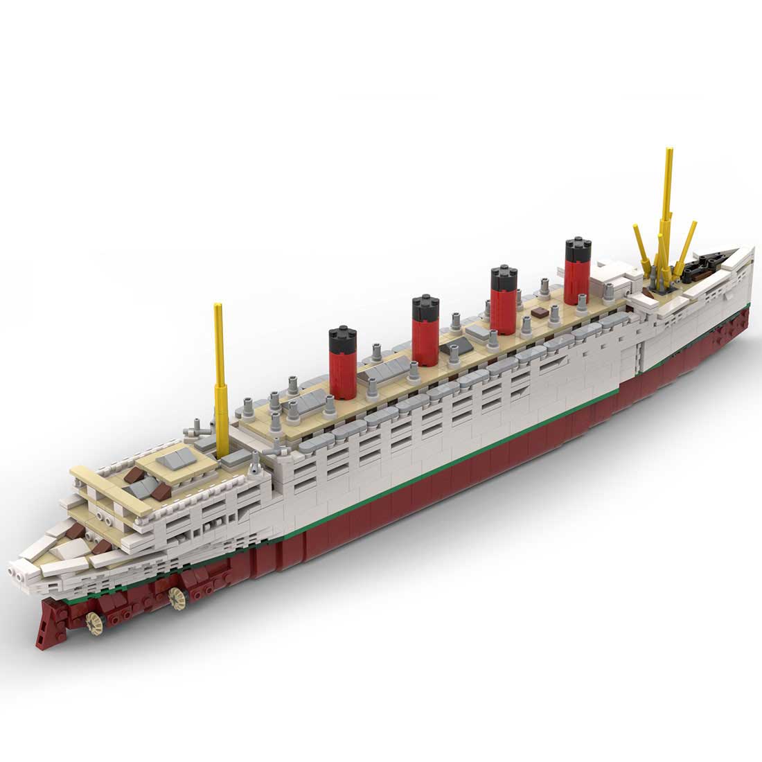 MOC - 59185 RMS Mauretania Bausteinboot Klemmbausteine - LesDiy - Klemmbausteine
