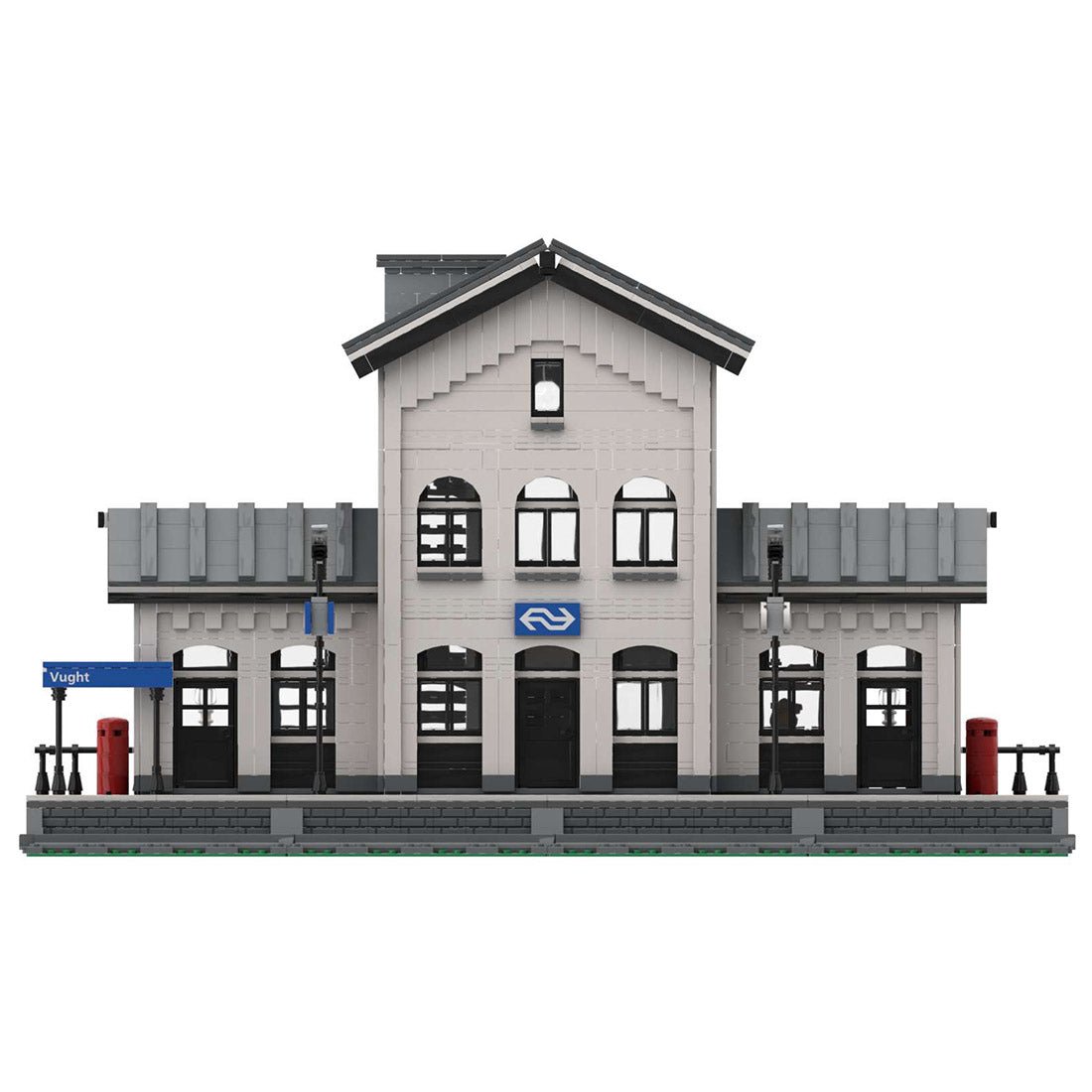 MOC - 60485 Vught Train Station Klemmbausteine - LesDiy - Klemmbausteine