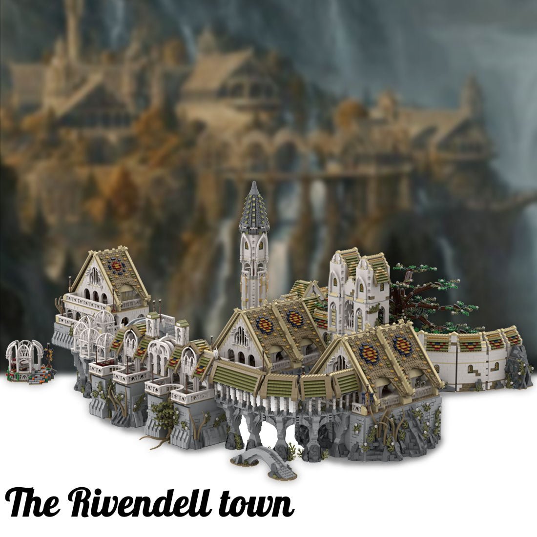 MOC - 62284 Rivendell Klemmbausteine - LesDiy - Klemmbausteine
