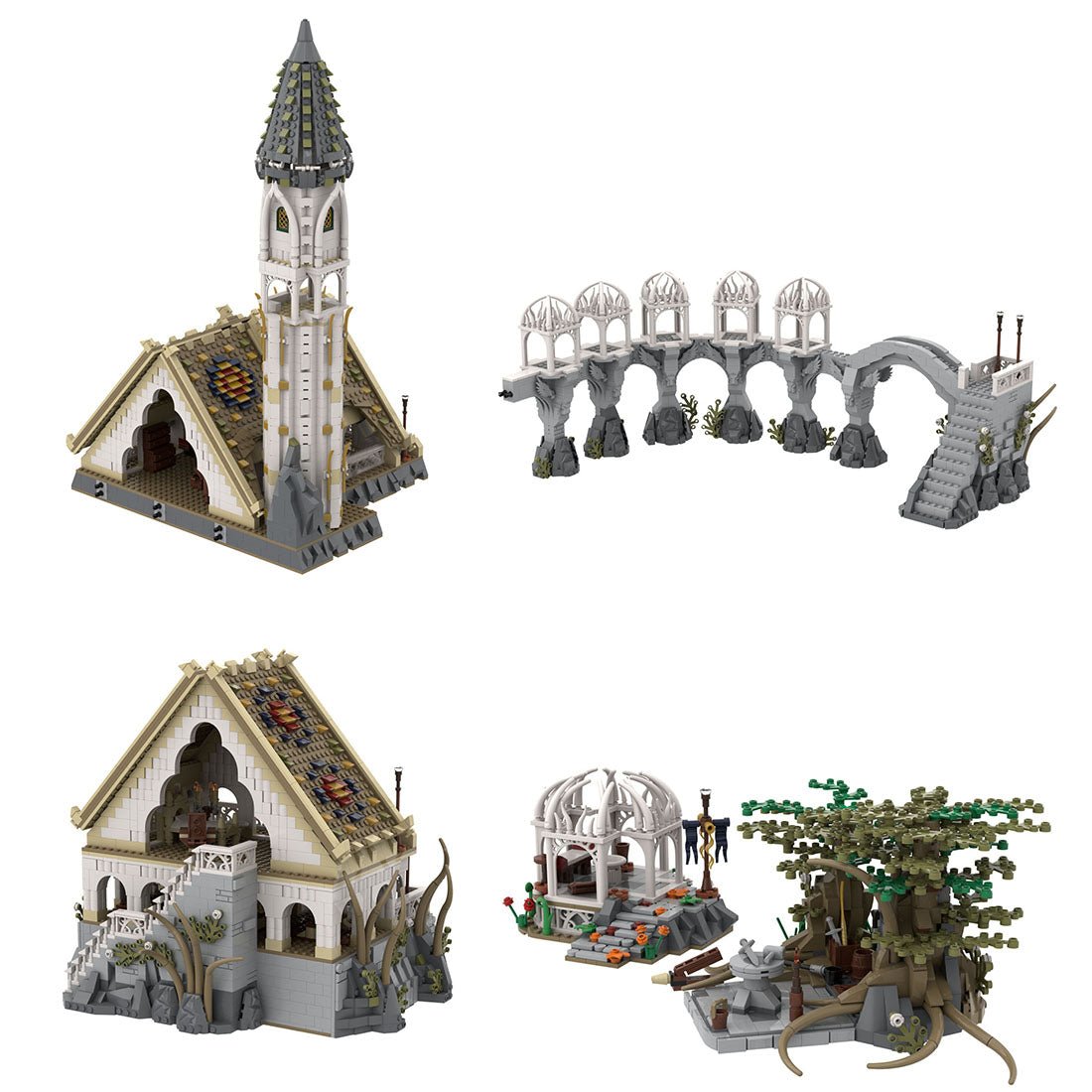 MOC - 62284 Rivendell Klemmbausteine - LesDiy - Klemmbausteine