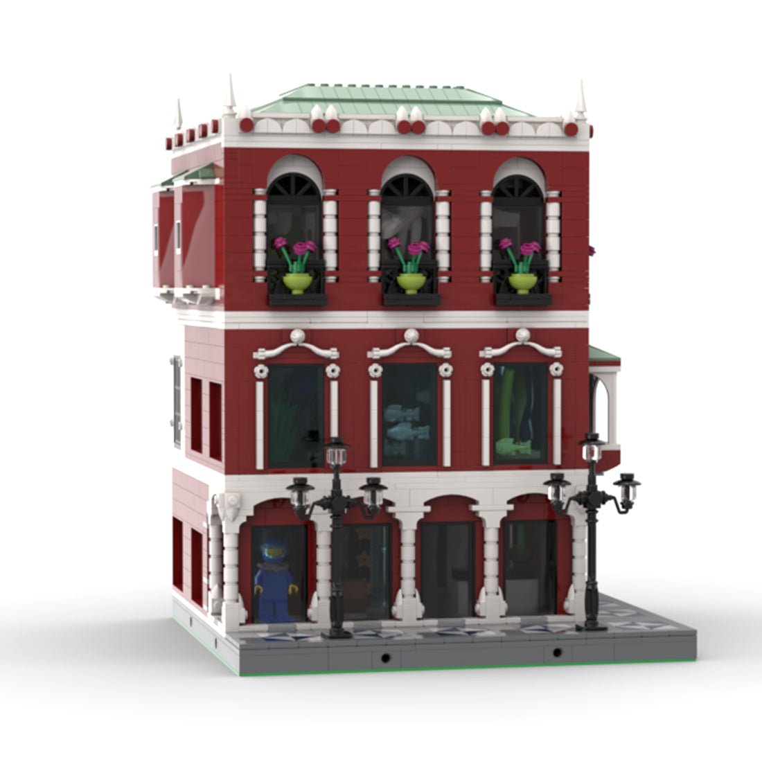 MOC - 65384 iSea Aquarium & Dive Center Palace Venice Klemmbausteine - LesDiy - Klemmbausteine